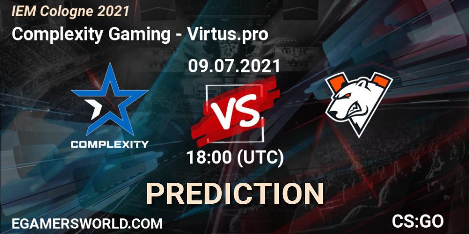Complexity Gaming - Virtus.pro: Maç tahminleri. 09.07.2021 at 21:00, Counter-Strike (CS2), IEM Cologne 2021