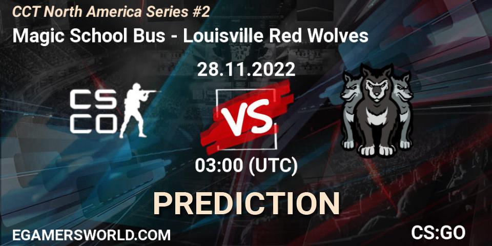 Magic School Bus - Louisville Red Wolves: Maç tahminleri. 28.11.22, CS2 (CS:GO), CCT North America Series #2