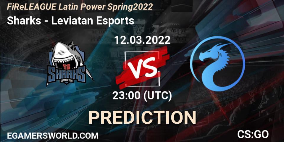 Sharks - Leviatan Esports: Maç tahminleri. 12.03.2022 at 22:45, Counter-Strike (CS2), FiReLEAGUE Latin Power Spring 2022