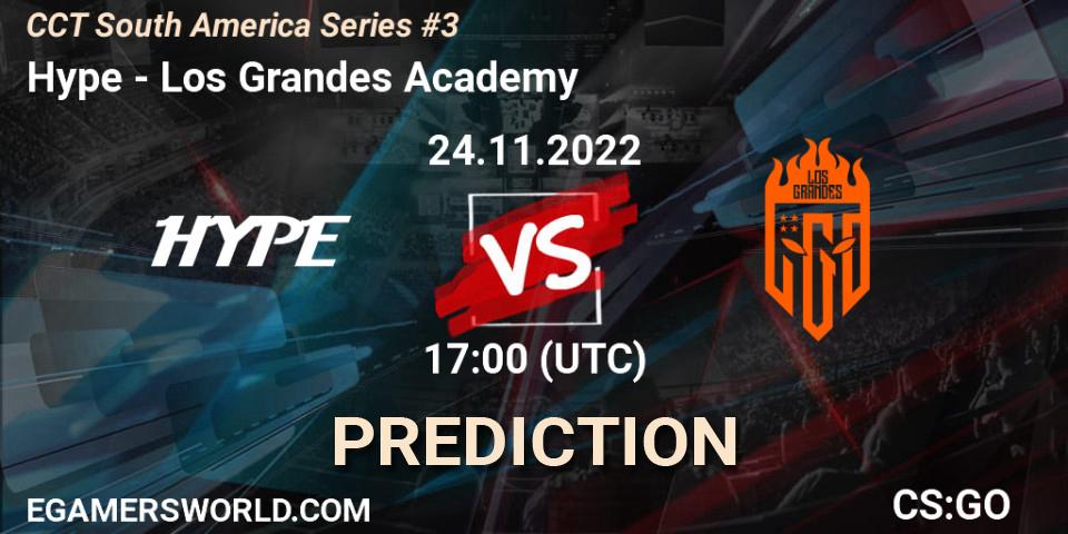 Hype - Los Grandes Academy: Maç tahminleri. 24.11.2022 at 18:20, Counter-Strike (CS2), CCT South America Series #3