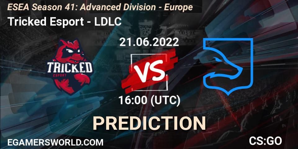 Tricked Esport - LDLC: Maç tahminleri. 21.06.22, CS2 (CS:GO), ESEA Season 41: Advanced Division - Europe