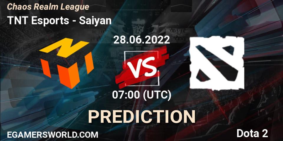 TNT Esports - Saiyan: Maç tahminleri. 28.06.2022 at 07:28, Dota 2, Chaos Realm League 