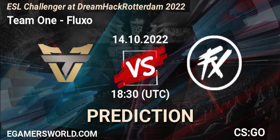 Team One - Fluxo: Maç tahminleri. 14.10.22, CS2 (CS:GO), ESL Challenger at DreamHack Rotterdam 2022