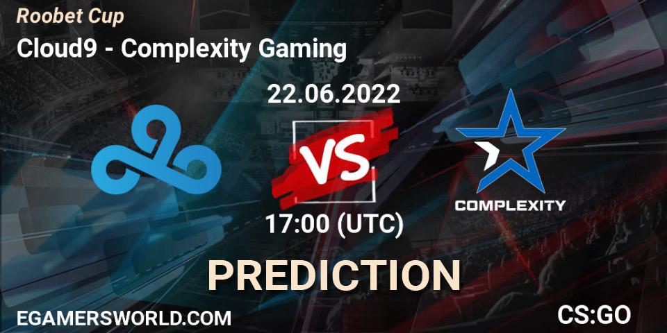 Cloud9 - Complexity Gaming: Maç tahminleri. 22.06.2022 at 17:00, Counter-Strike (CS2), Roobet Cup