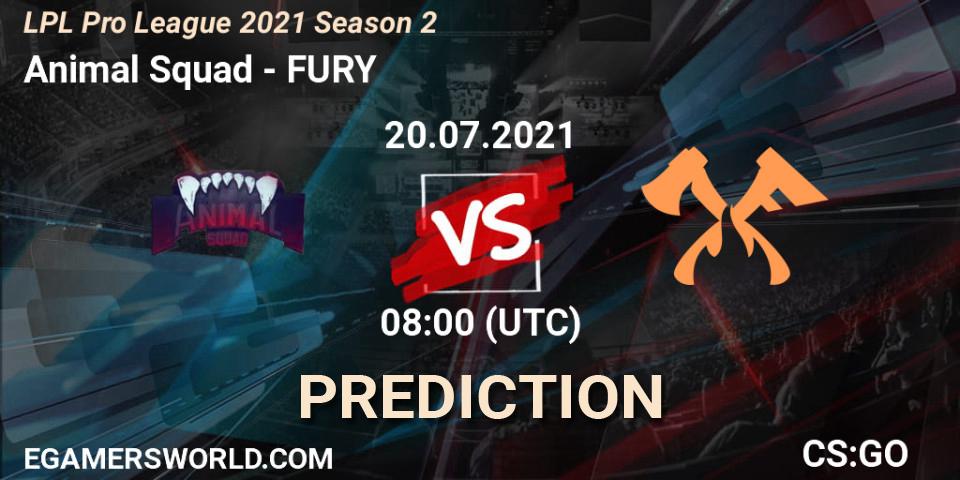 Animal Squad - FURY: Maç tahminleri. 20.07.2021 at 08:00, Counter-Strike (CS2), LPL Pro League 2021 Season 2