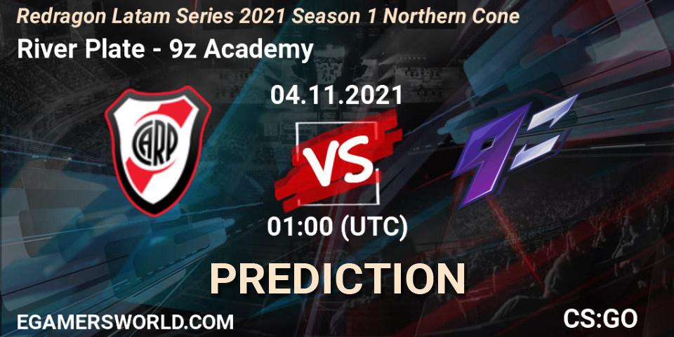 River Plate - 9z Academy: Maç tahminleri. 04.11.2021 at 01:40, Counter-Strike (CS2), Redragon Latam Series 2021 Season 1 Northern Cone