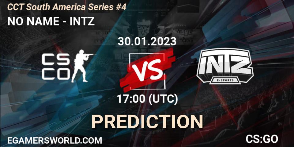 NO NAME - INTZ: Maç tahminleri. 30.01.2023 at 17:00, Counter-Strike (CS2), CCT South America Series #4