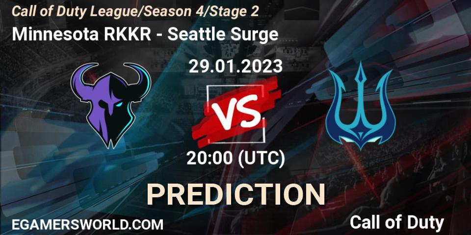 Minnesota RØKKR - Seattle Surge: Maç tahminleri. 29.01.2023 at 20:00, Call of Duty, Call of Duty League 2023: Stage 2 Major Qualifiers