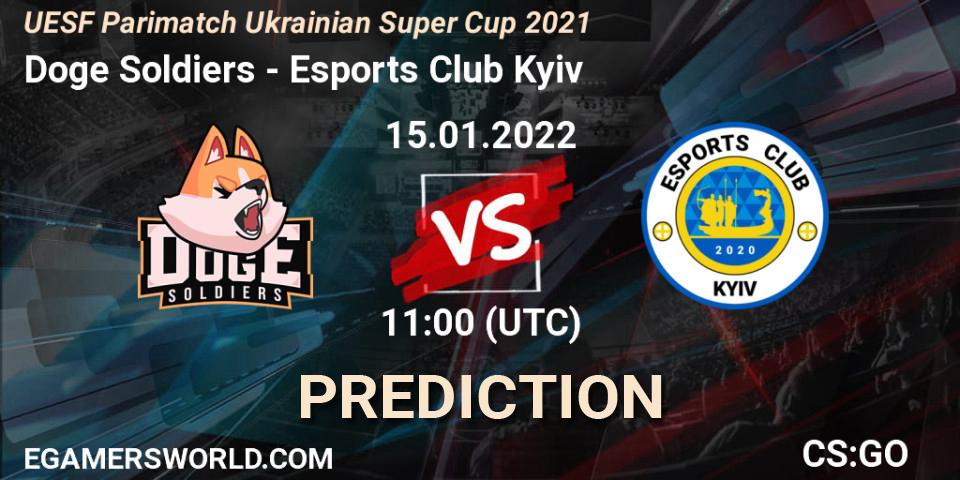 Doge Soldiers - Esports Club Kyiv: Maç tahminleri. 15.01.2022 at 11:10, Counter-Strike (CS2), UESF Ukrainian Super Cup 2021