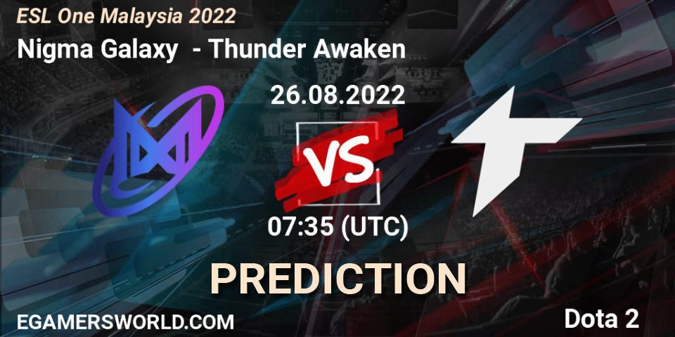 Nigma Galaxy - Thunder Awaken: Maç tahminleri. 26.08.22, Dota 2, ESL One Malaysia 2022