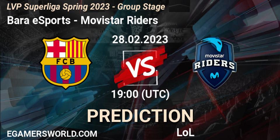 Barça eSports - Movistar Riders: Maç tahminleri. 28.02.2023 at 19:00, LoL, LVP Superliga Spring 2023 - Group Stage