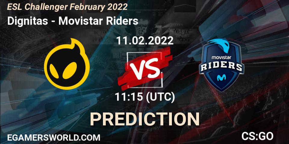 Dignitas - Movistar Riders: Maç tahminleri. 11.02.2022 at 11:30, Counter-Strike (CS2), ESL Challenger February 2022