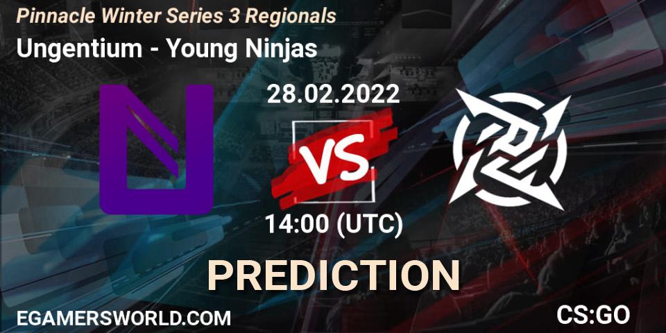 Ungentium - Young Ninjas: Maç tahminleri. 28.02.2022 at 14:10, Counter-Strike (CS2), Pinnacle Winter Series 3 Regionals