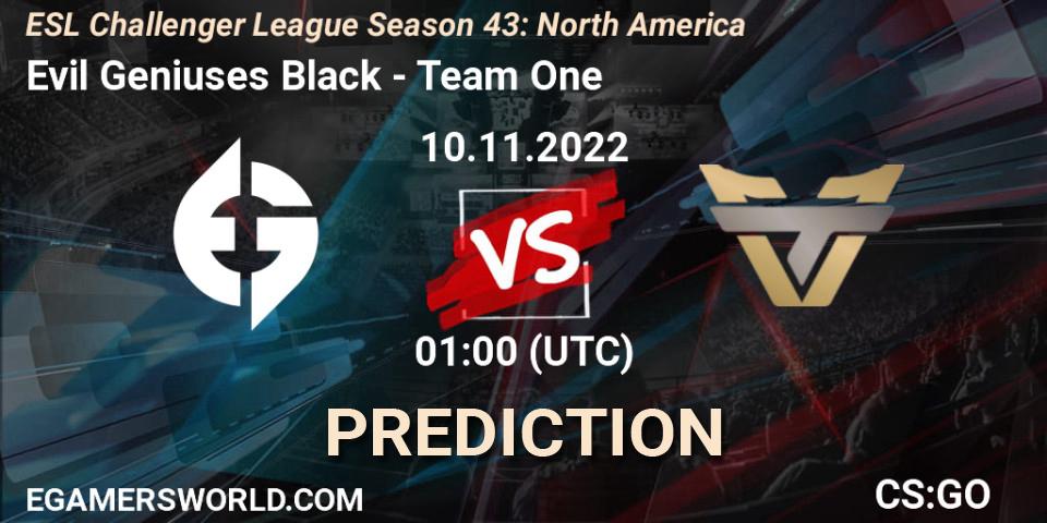 Evil Geniuses Black - Team One: Maç tahminleri. 07.12.22, CS2 (CS:GO), ESL Challenger League Season 43: North America