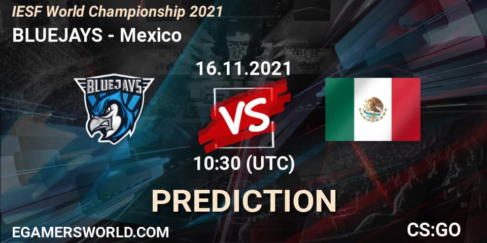 BLUEJAYS - Mexico: Maç tahminleri. 16.11.2021 at 10:30, Counter-Strike (CS2), IESF World Championship 2021