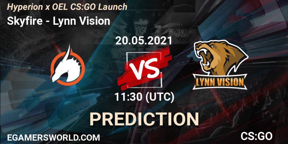 Skyfire - Lynn Vision: Maç tahminleri. 20.05.21, CS2 (CS:GO), Hyperion x OEL CS:GO Launch