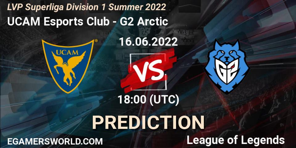 UCAM Esports Club - G2 Arctic: Maç tahminleri. 16.06.2022 at 18:00, LoL, LVP Superliga Division 1 Summer 2022