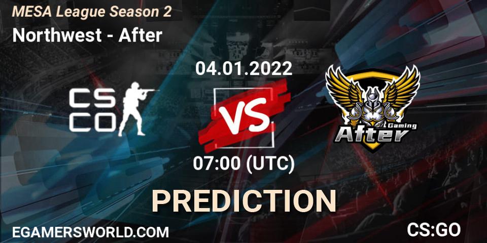 Northwest - After: Maç tahminleri. 25.01.2022 at 10:00, Counter-Strike (CS2), MESA League Season 2