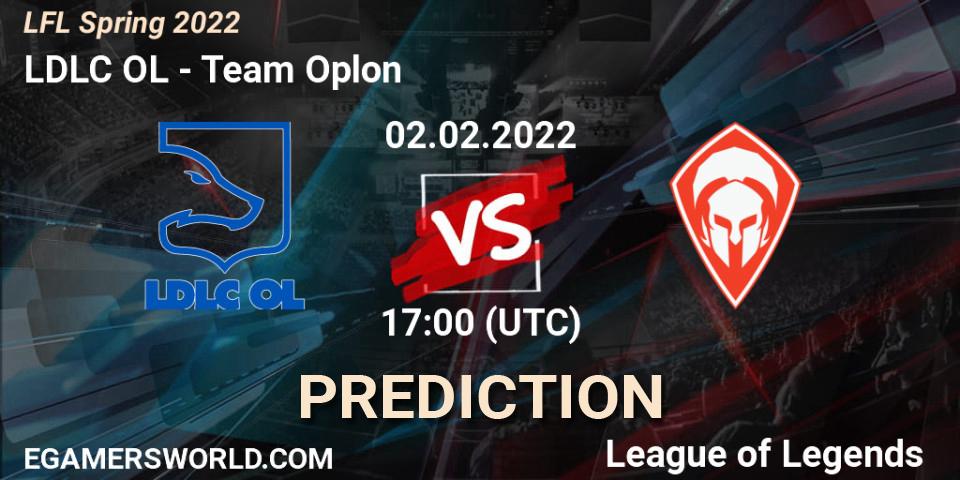 LDLC OL - Team Oplon: Maç tahminleri. 02.02.2022 at 17:00, LoL, LFL Spring 2022