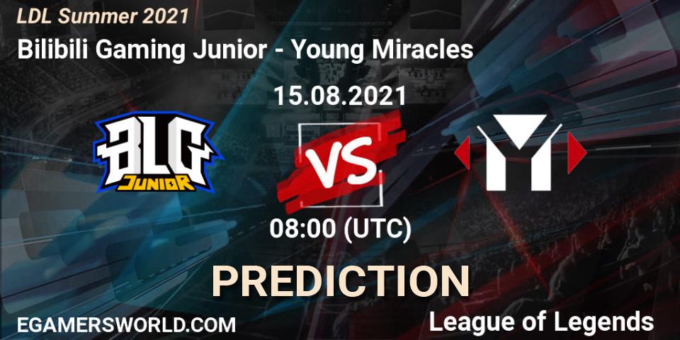 Bilibili Gaming Junior - Young Miracles: Maç tahminleri. 15.08.2021 at 07:55, LoL, LDL Summer 2021