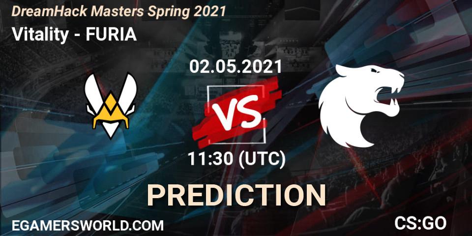 Vitality - FURIA: Maç tahminleri. 02.05.2021 at 11:30, Counter-Strike (CS2), DreamHack Masters Spring 2021
