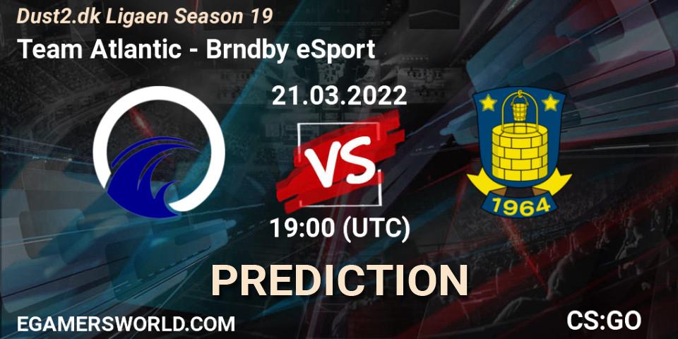 Team Atlantic - Brøndby eSport: Maç tahminleri. 21.03.2022 at 19:00, Counter-Strike (CS2), Dust2.dk Ligaen Season 19