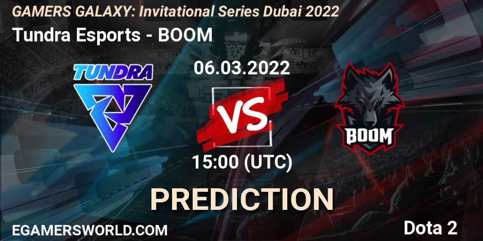 Tundra Esports - BOOM: Maç tahminleri. 06.03.2022 at 15:15, Dota 2, GAMERS GALAXY: Invitational Series Dubai 2022