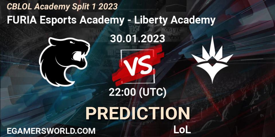 FURIA Esports Academy - Liberty Academy: Maç tahminleri. 30.01.23, LoL, CBLOL Academy Split 1 2023
