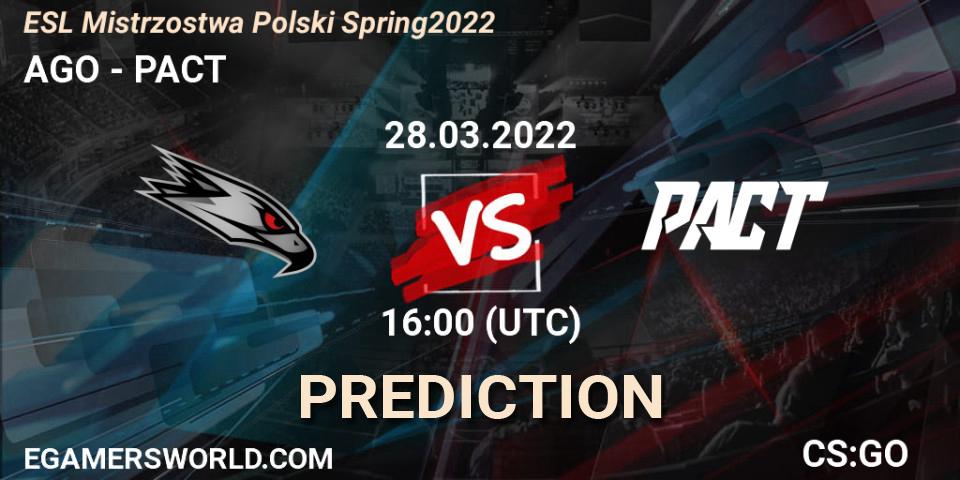 Forsaken - PACT: Maç tahminleri. 28.03.2022 at 16:00, Counter-Strike (CS2), ESL Mistrzostwa Polski Spring 2022