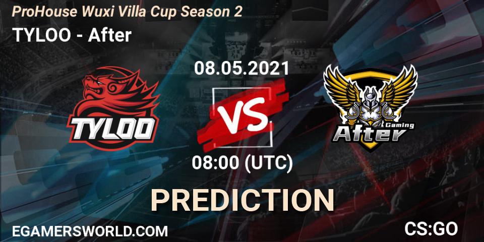 TYLOO - After: Maç tahminleri. 08.05.2021 at 08:45, Counter-Strike (CS2), ProHouse Wuxi Villa Cup Season 2