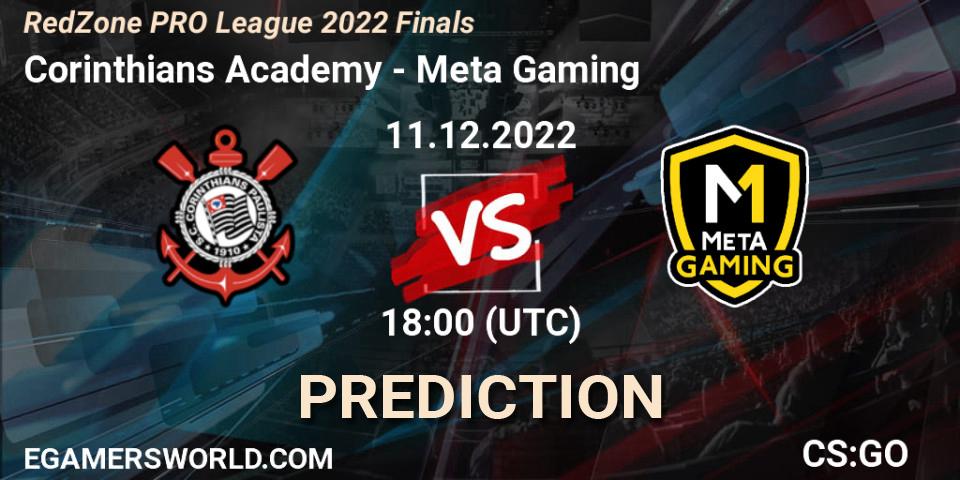 Corinthians Academy - Meta Gaming Brasil: Maç tahminleri. 11.12.22, CS2 (CS:GO), RedZone PRO League 2022 Finals