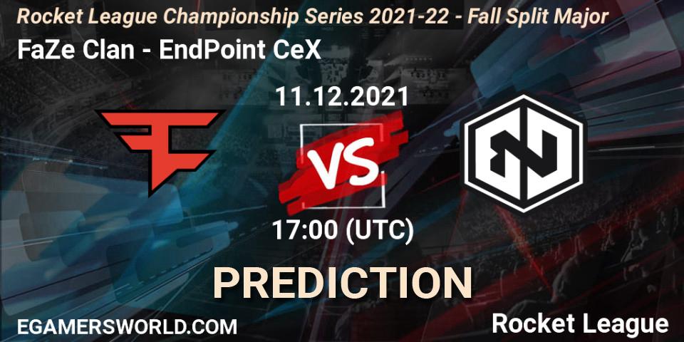 FaZe Clan - EndPoint CeX: Maç tahminleri. 11.12.21, Rocket League, RLCS 2021-22 - Fall Split Major