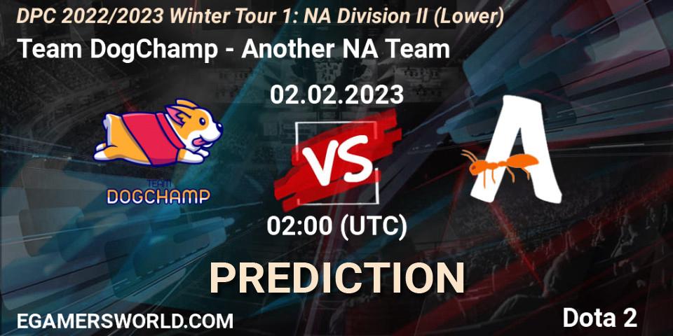 Team DogChamp - Another NA Team: Maç tahminleri. 02.02.23, Dota 2, DPC 2022/2023 Winter Tour 1: NA Division II (Lower)