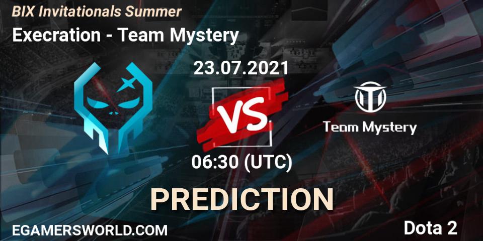 Execration - Team Mystery: Maç tahminleri. 23.07.2021 at 07:04, Dota 2, BIX Invitationals Summer