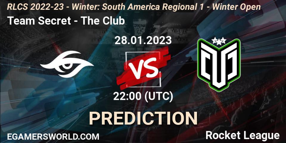 Team Secret - The Club: Maç tahminleri. 28.01.23, Rocket League, RLCS 2022-23 - Winter: South America Regional 1 - Winter Open