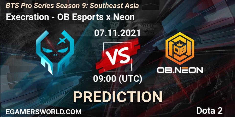 Execration - OB Esports x Neon: Maç tahminleri. 07.11.2021 at 08:52, Dota 2, BTS Pro Series Season 9: Southeast Asia
