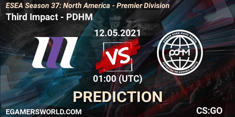 Third Impact - PDHM: Maç tahminleri. 12.05.2021 at 01:00, Counter-Strike (CS2), ESEA Season 37: North America - Premier Division