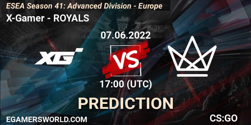 X-Gamer - ROYALS: Maç tahminleri. 07.06.2022 at 17:00, Counter-Strike (CS2), ESEA Season 41: Advanced Division - Europe