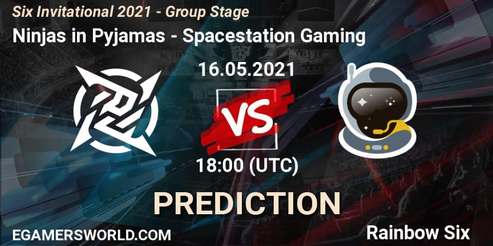 Ninjas in Pyjamas - Spacestation Gaming: Maç tahminleri. 16.05.2021 at 18:00, Rainbow Six, Six Invitational 2021 - Group Stage