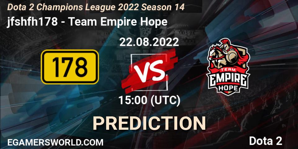 meme squad - Team Empire Hope: Maç tahminleri. 22.08.2022 at 15:13, Dota 2, Dota 2 Champions League 2022 Season 14