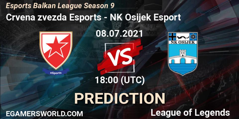 Crvena zvezda Esports - NK Osijek Esport: Maç tahminleri. 08.07.2021 at 18:00, LoL, Esports Balkan League Season 9