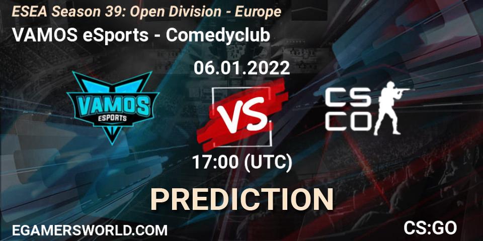 VAMOS eSports - Comedyclub: Maç tahminleri. 06.01.2022 at 17:00, Counter-Strike (CS2), ESEA Season 39: Open Division - Europe