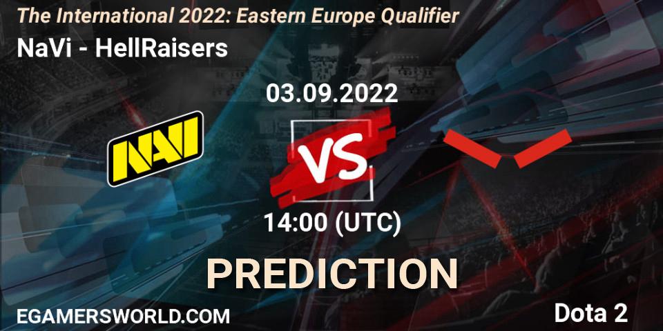 NaVi - HellRaisers: Maç tahminleri. 03.09.22, Dota 2, The International 2022: Eastern Europe Qualifier