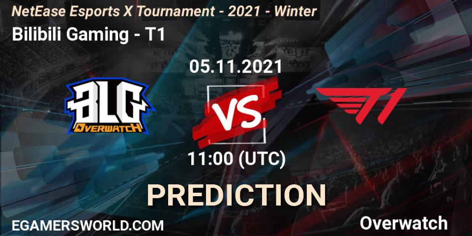 Bilibili Gaming - T1: Maç tahminleri. 05.11.21, Overwatch, NetEase Esports X Tournament - 2021 - Winter
