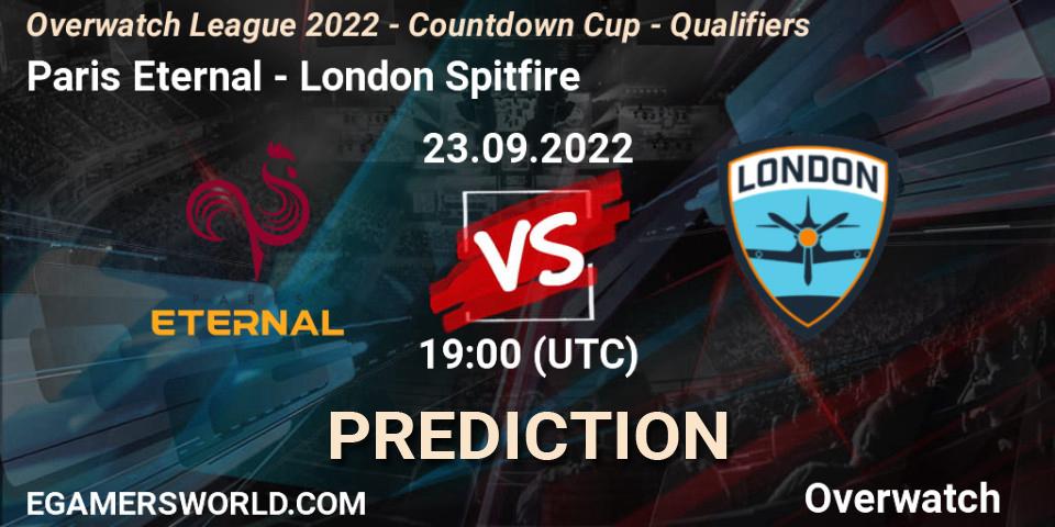 Paris Eternal - London Spitfire: Maç tahminleri. 23.09.22, Overwatch, Overwatch League 2022 - Countdown Cup - Qualifiers