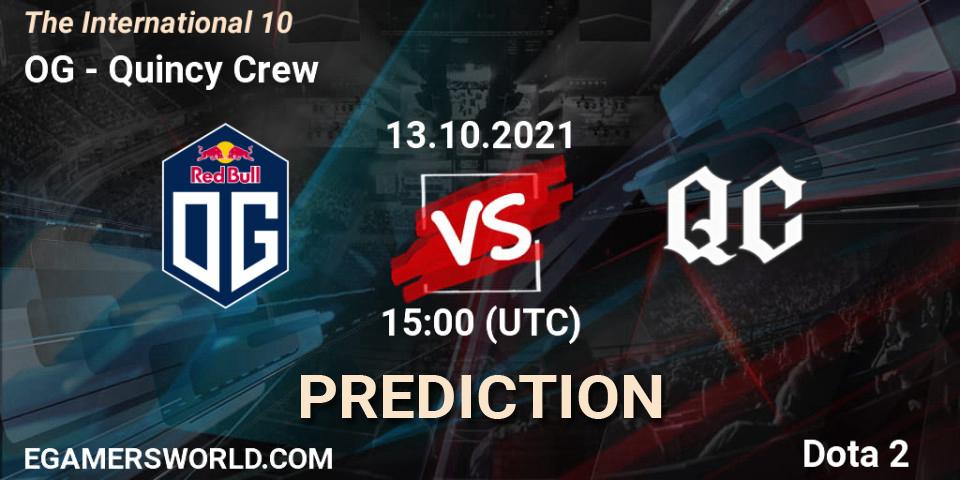 OG - Quincy Crew: Maç tahminleri. 13.10.2021 at 17:45, Dota 2, The Internationa 2021
