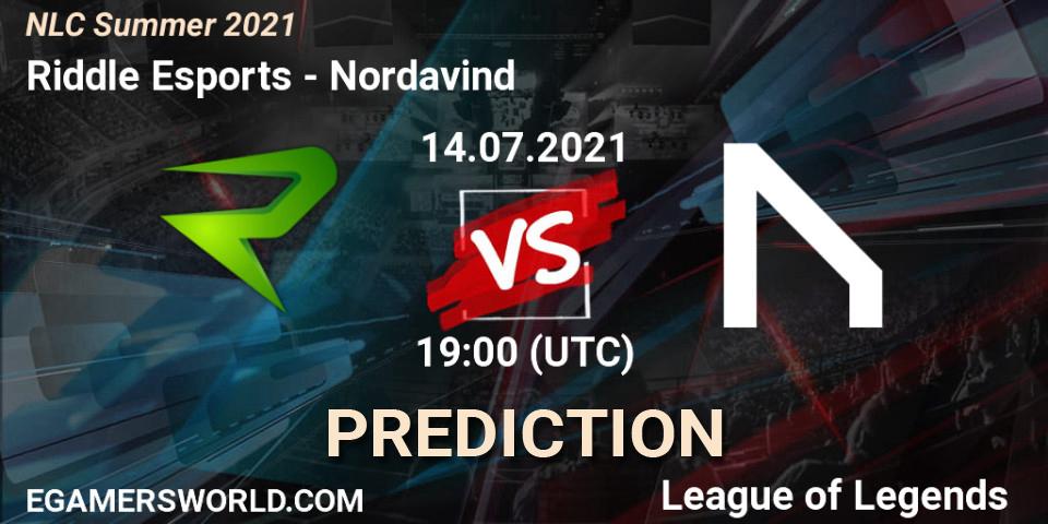 Riddle Esports - Nordavind: Maç tahminleri. 14.07.2021 at 19:00, LoL, NLC Summer 2021