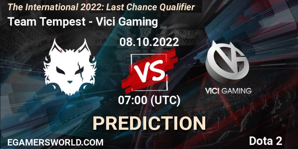 Team Tempest - Vici Gaming: Maç tahminleri. 08.10.2022 at 06:51, Dota 2, The International 2022: Last Chance Qualifier