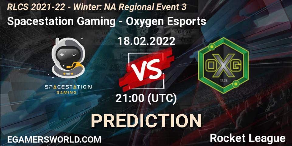 Spacestation Gaming - Oxygen Esports: Maç tahminleri. 18.02.2022 at 21:30, Rocket League, RLCS 2021-22 - Winter: NA Regional Event 3