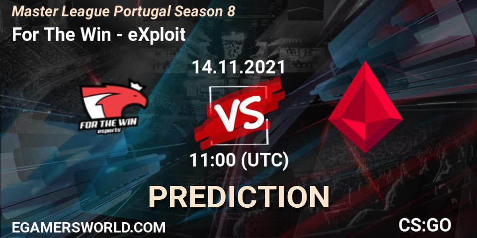 For The Win - eXploit: Maç tahminleri. 14.11.2021 at 11:00, Counter-Strike (CS2), Master League Portugal Season 8